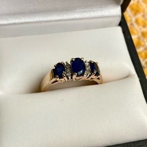 Sapphire and Diamond ring